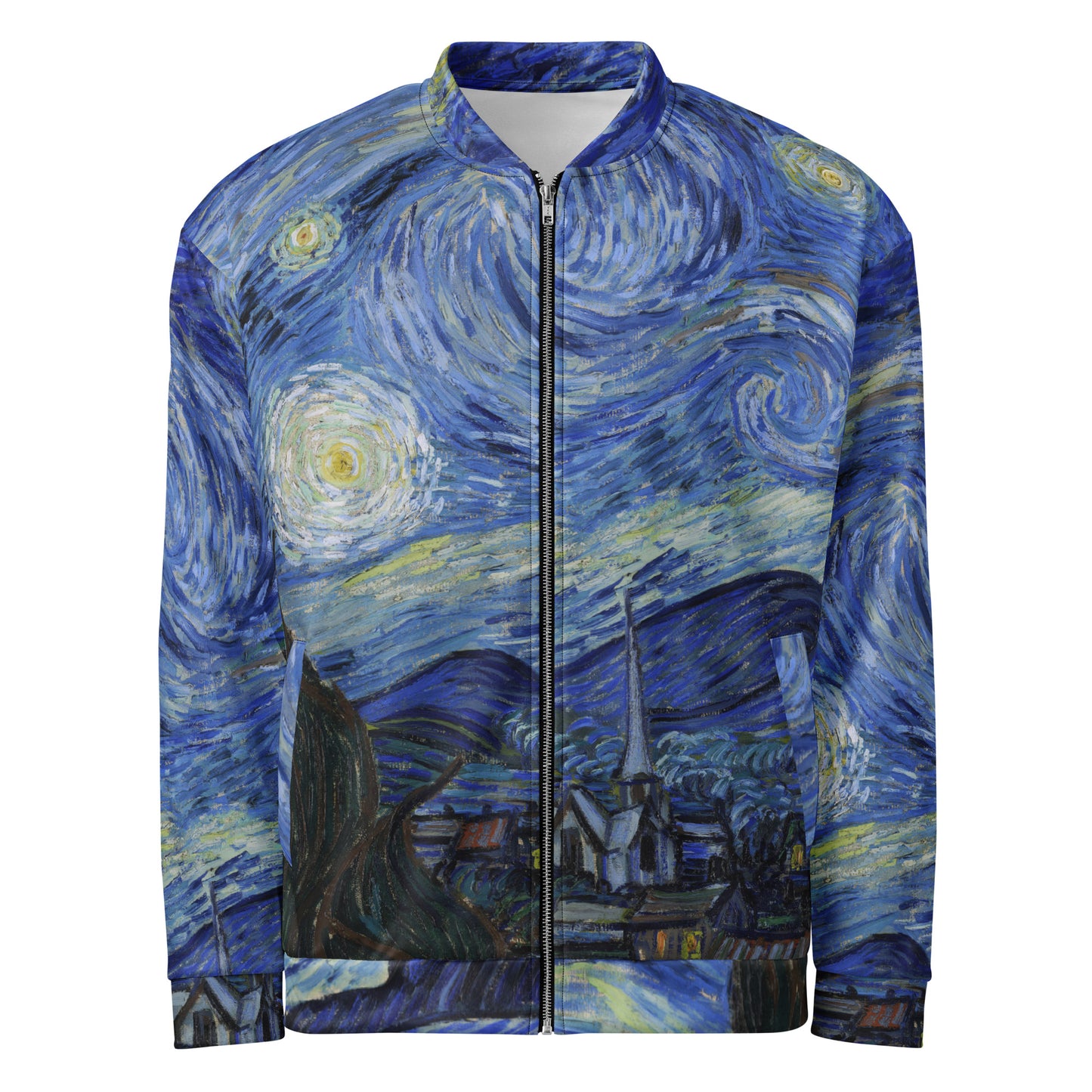 Vincent van Gogh Unisex Bomber Jacket – Starry Night Statement Style