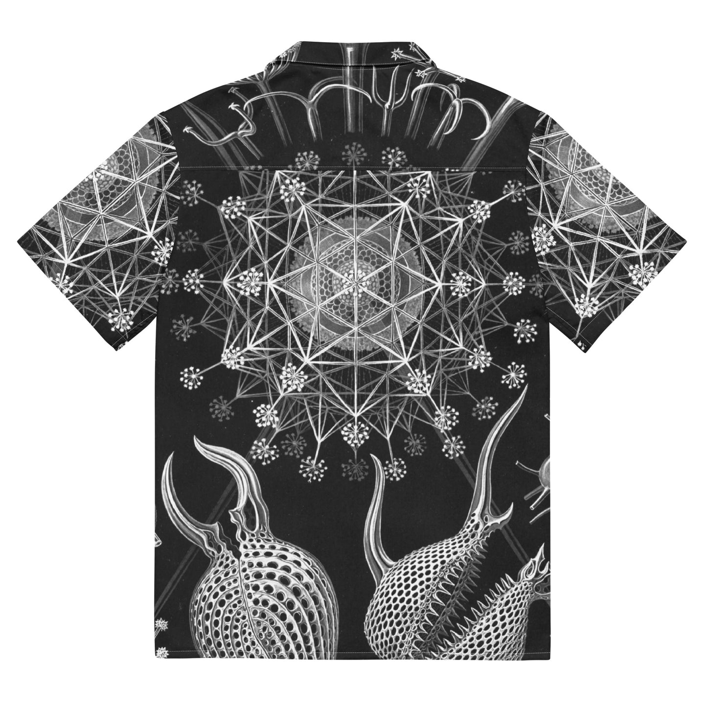 Back - Haeckel Sea Unisex Button Shirt – Oceanic Art for Trendsetters