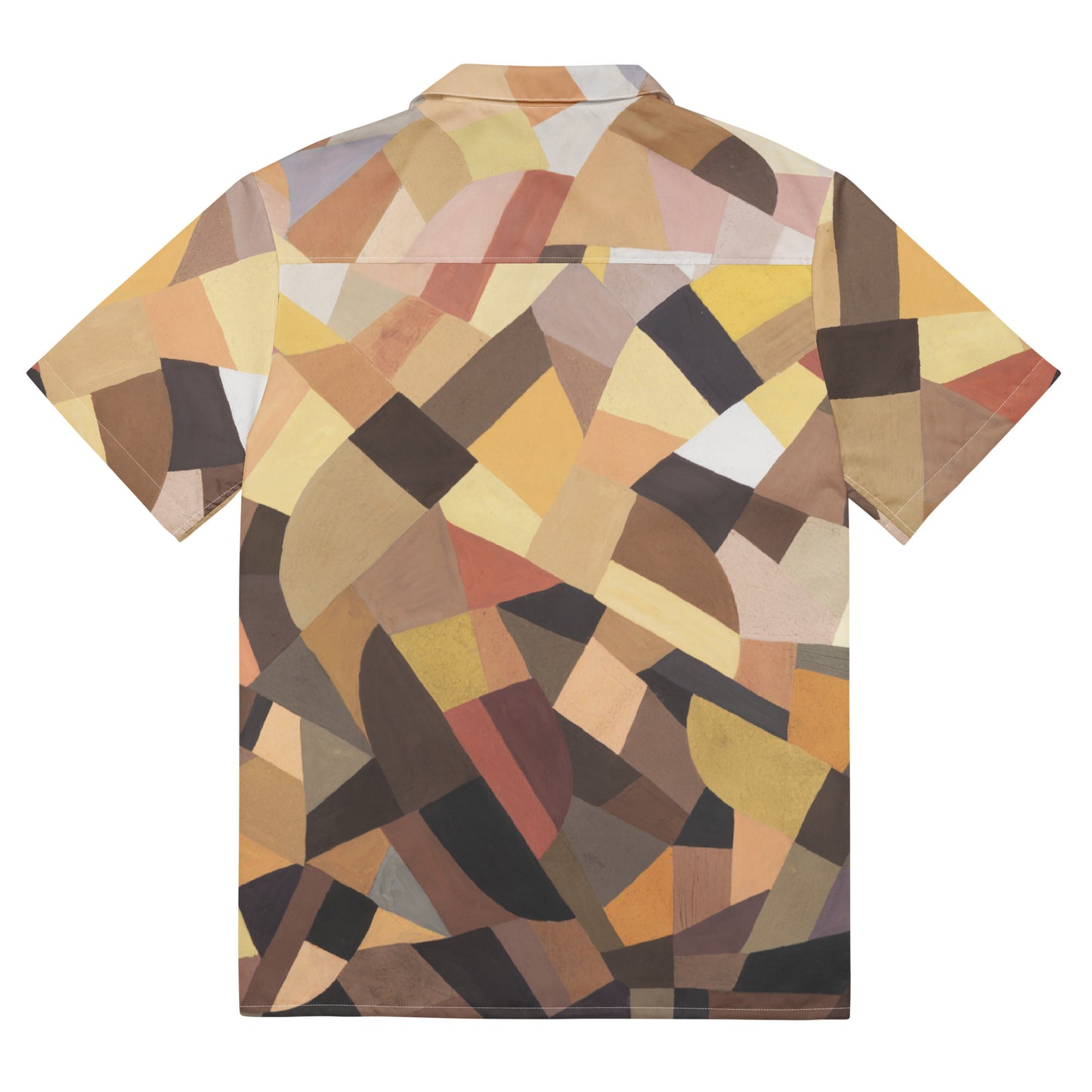 Back - Freundlich Yellow Unisex Button Shirt – Sunlit Artistry & Style