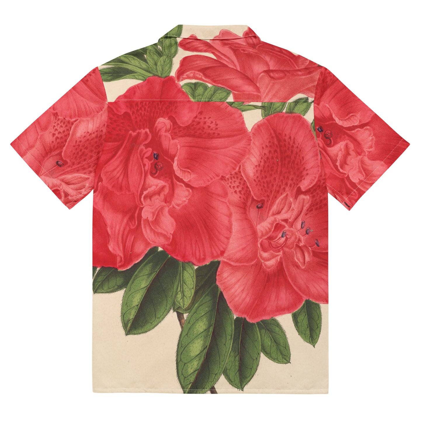 Back - Flower Azalea Unisex Button Shirt – Wear Art, Masterpiece Fashion