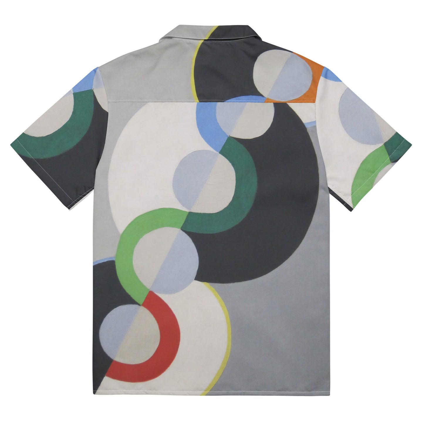 Back - Delaunay Rhythm Unisex Button Shirt – Modern Art Meets Style
