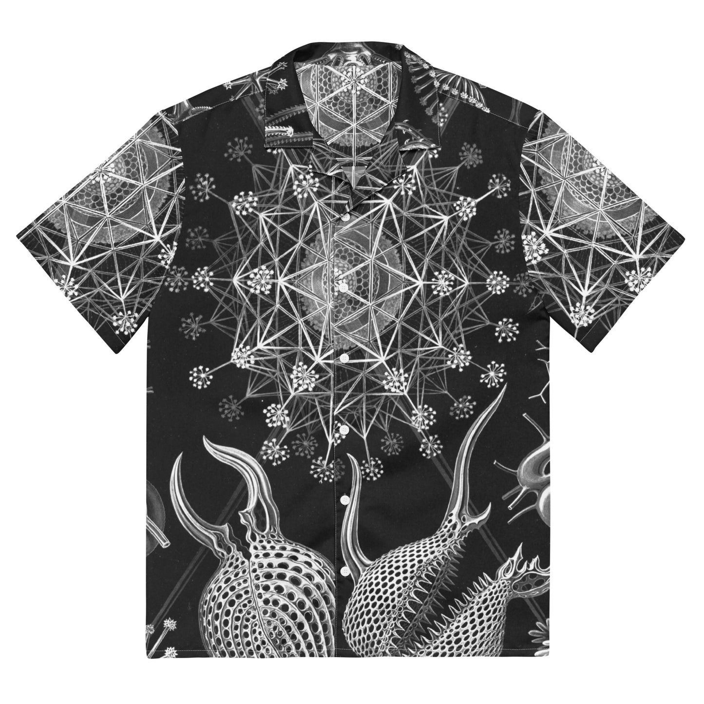 Haeckel Sea Unisex Button Shirt – Oceanic Art for Trendsetters