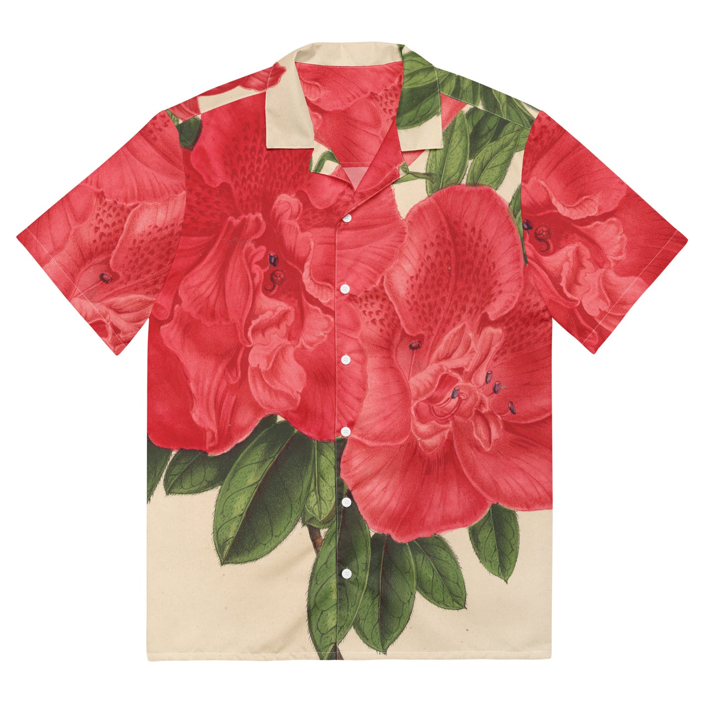 Flower Azalea Unisex Button Shirt – Wear Art, Masterpiece Fashion