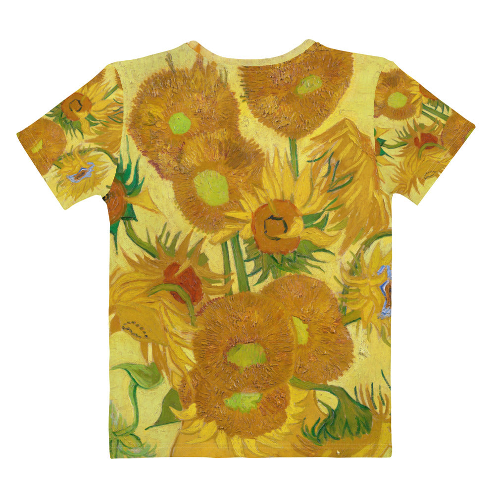 Back - Vincent van Gogh Women's T-Shirt – Sunlit Blooms in Style