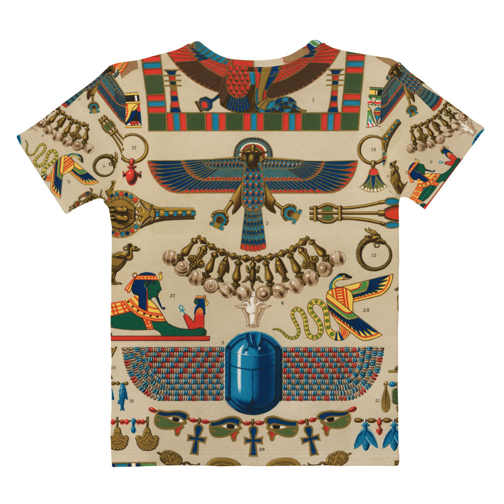 Back - Albert Racinet Women's T-Shirt – Echoes of Egyptian Elegance
