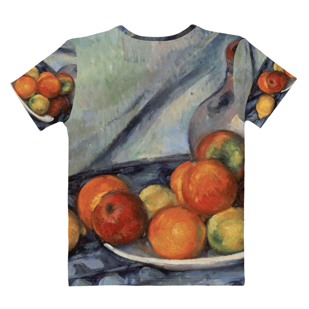 Back - Paul Cézanne Women's T-Shirt – Painterly Stillness in Bloom