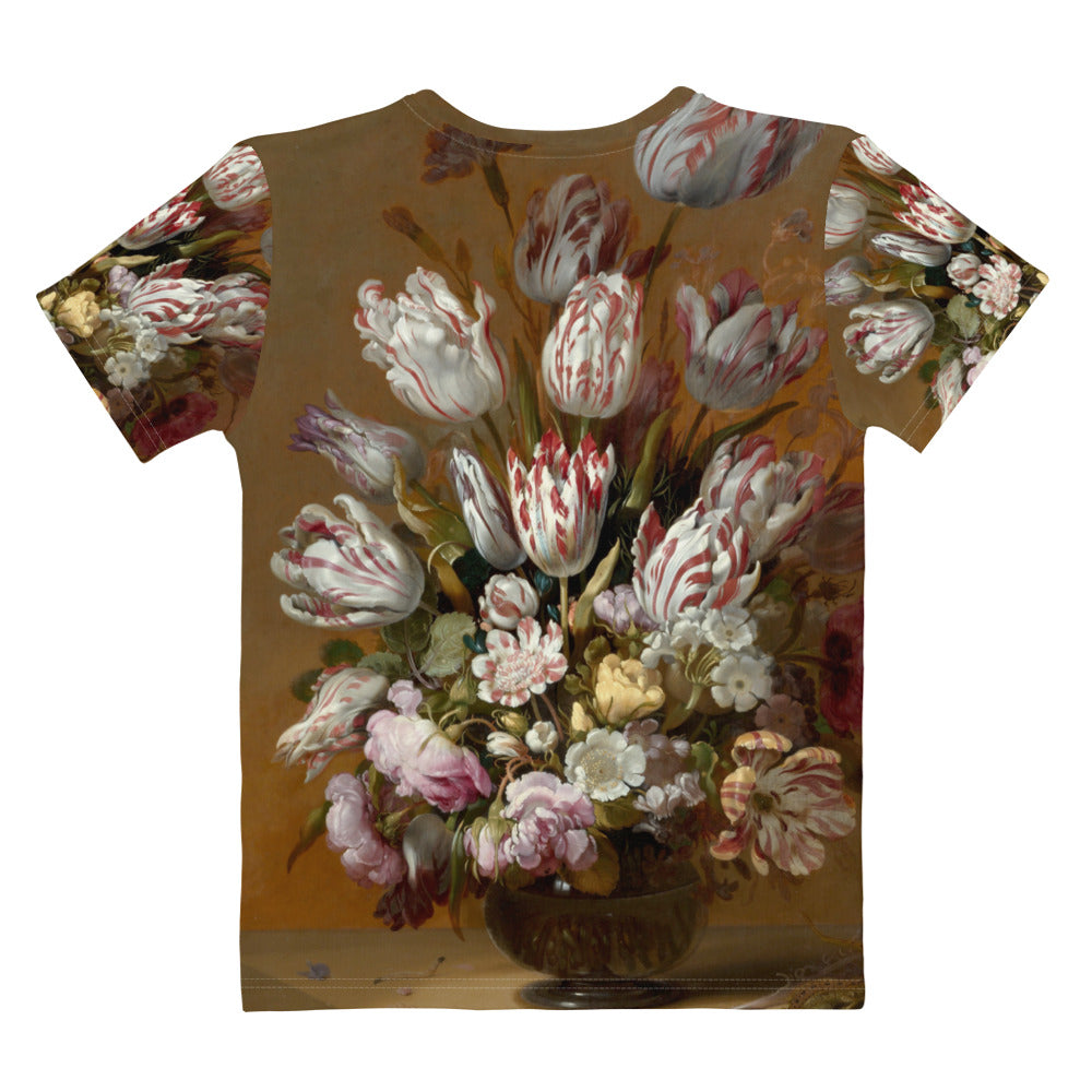 Back - Hans Bollongier Women's T-Shirt – Dutch Blooms in Full Glory