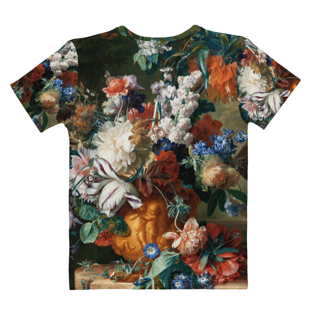 Back - Jan van Huysum Women's T-Shirt – Garden Grandeur Revived