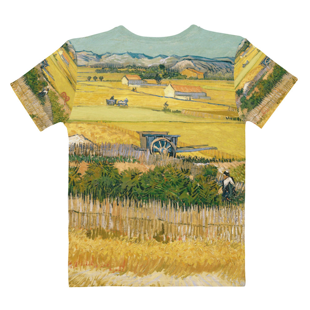 Back - Vincent van Gogh Women's T-Shirt – Golden Fields in Motion