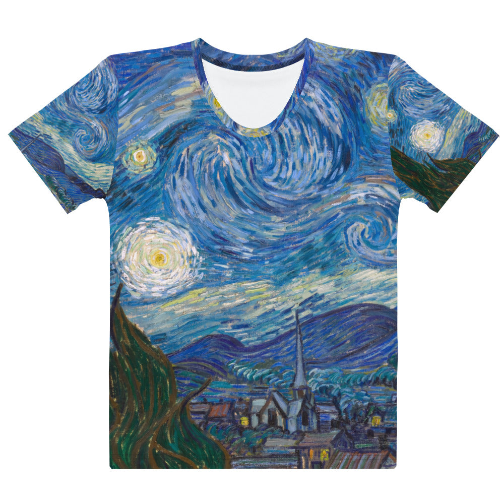 Vincent van Gogh Women's T-Shirt – Starry Skies in Motion
