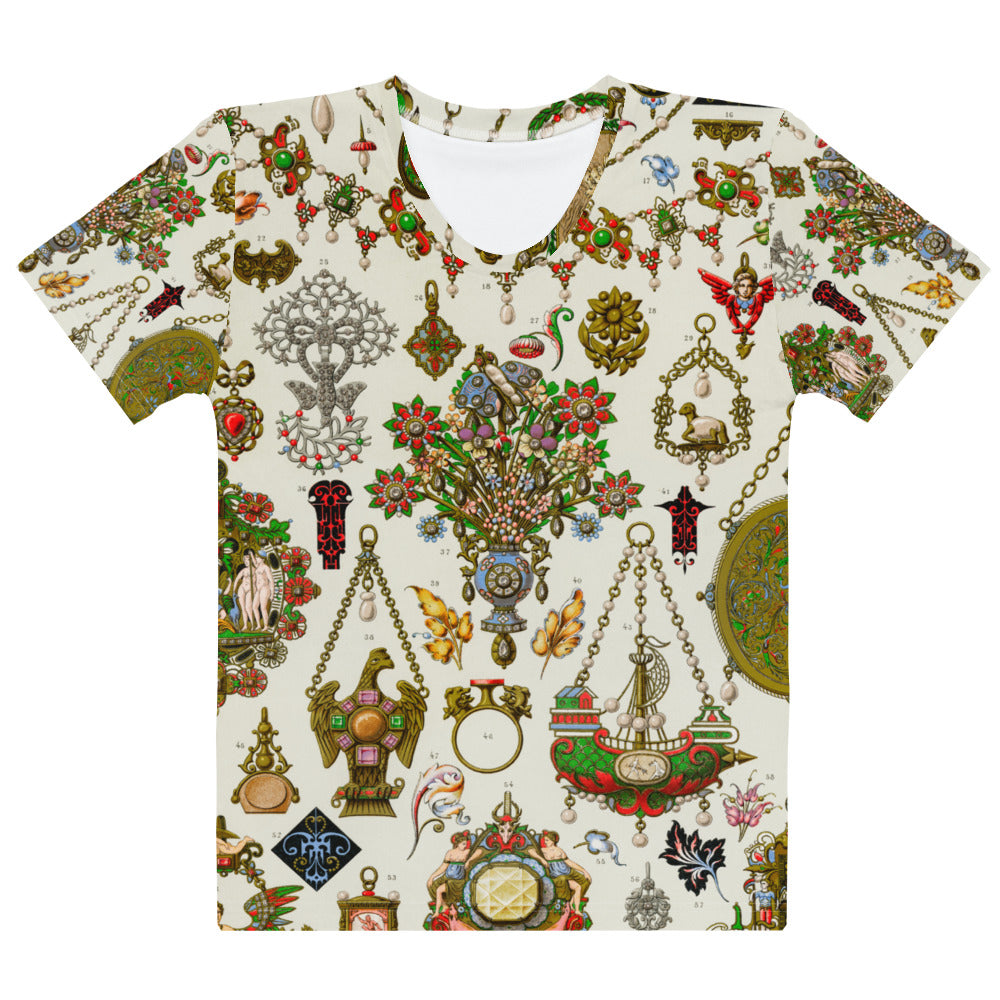 Albert Racinet Women's T-Shirt – Baroque Flourish in Motion