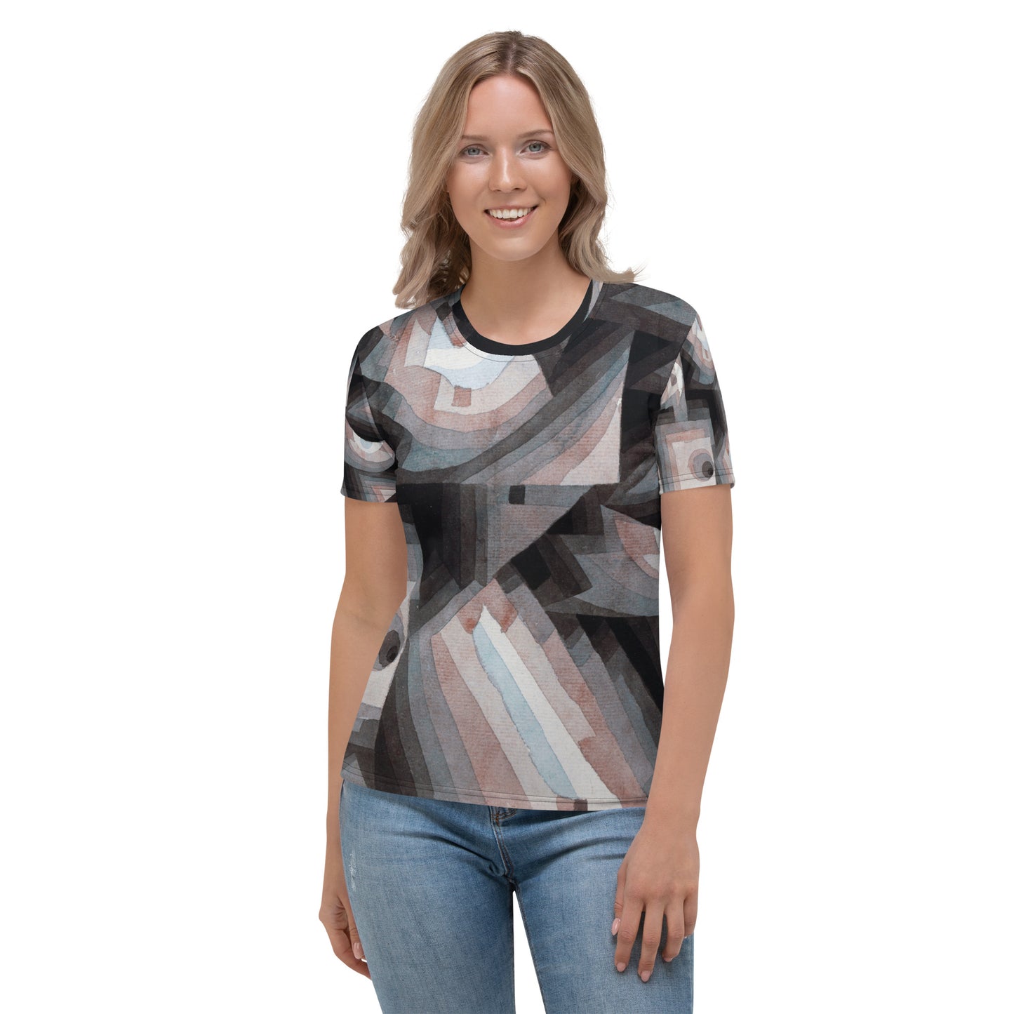 Model 2 - Paul Klee Women's T-Shirt – Prism of Subtle Harmony