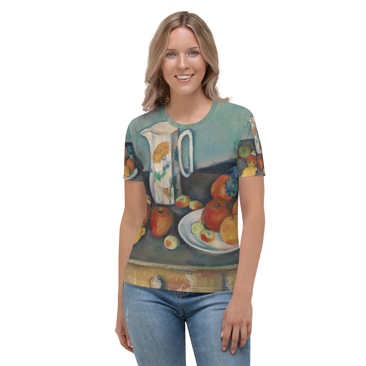 Model 2 - Paul Cézanne Women's T-Shirt – Timeless Still Life in Motion