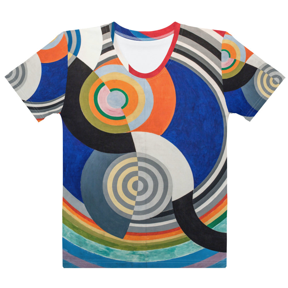 Robert Delaunay Women's T-Shirt – Blue-Orange Harmony in Motion