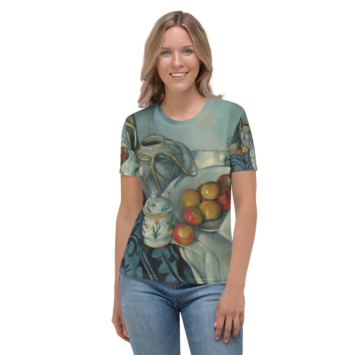 Model 2 - Paul Cézanne Women's T-Shirt – Composed in Color and Form