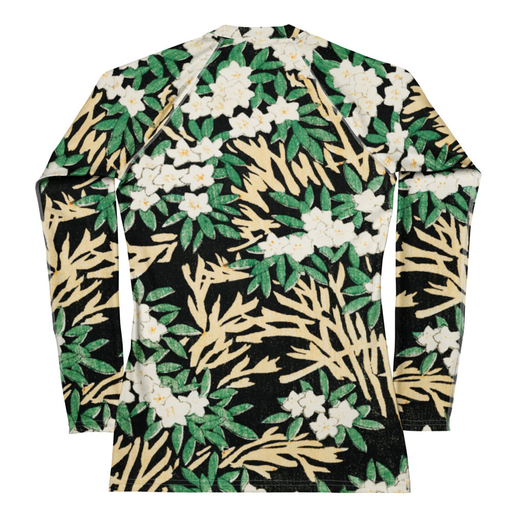 Back View - Watanabe Seitei Rash Guard – Tranquil Forest in Wearable Form