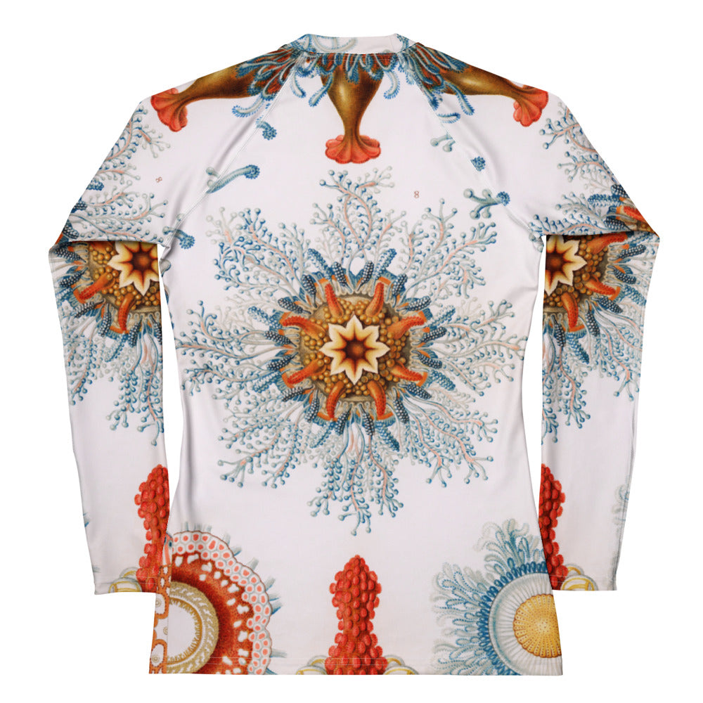 Back - Ernst Haeckel Women's Rash Guard – Organic Elegance in Motion