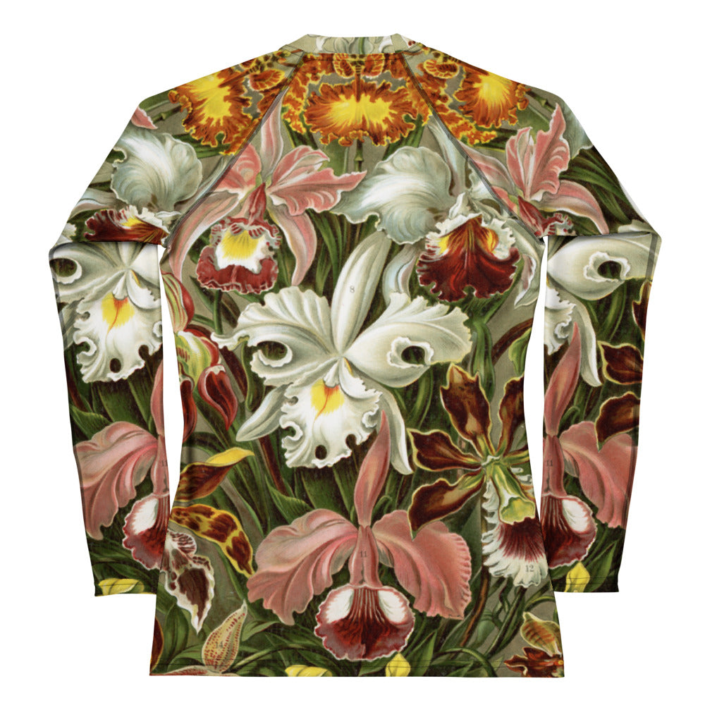 Back - Ernst Haeckel Women's Rash Guard – Nature’s Geometry in Motion