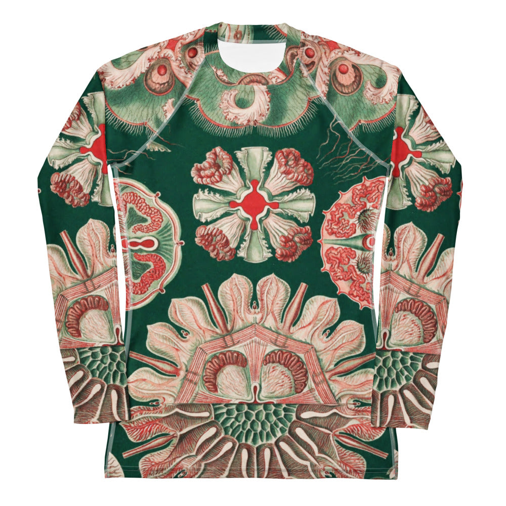Haeckel Nature Women’s Rash Guard – Artistic Marine Elegance
