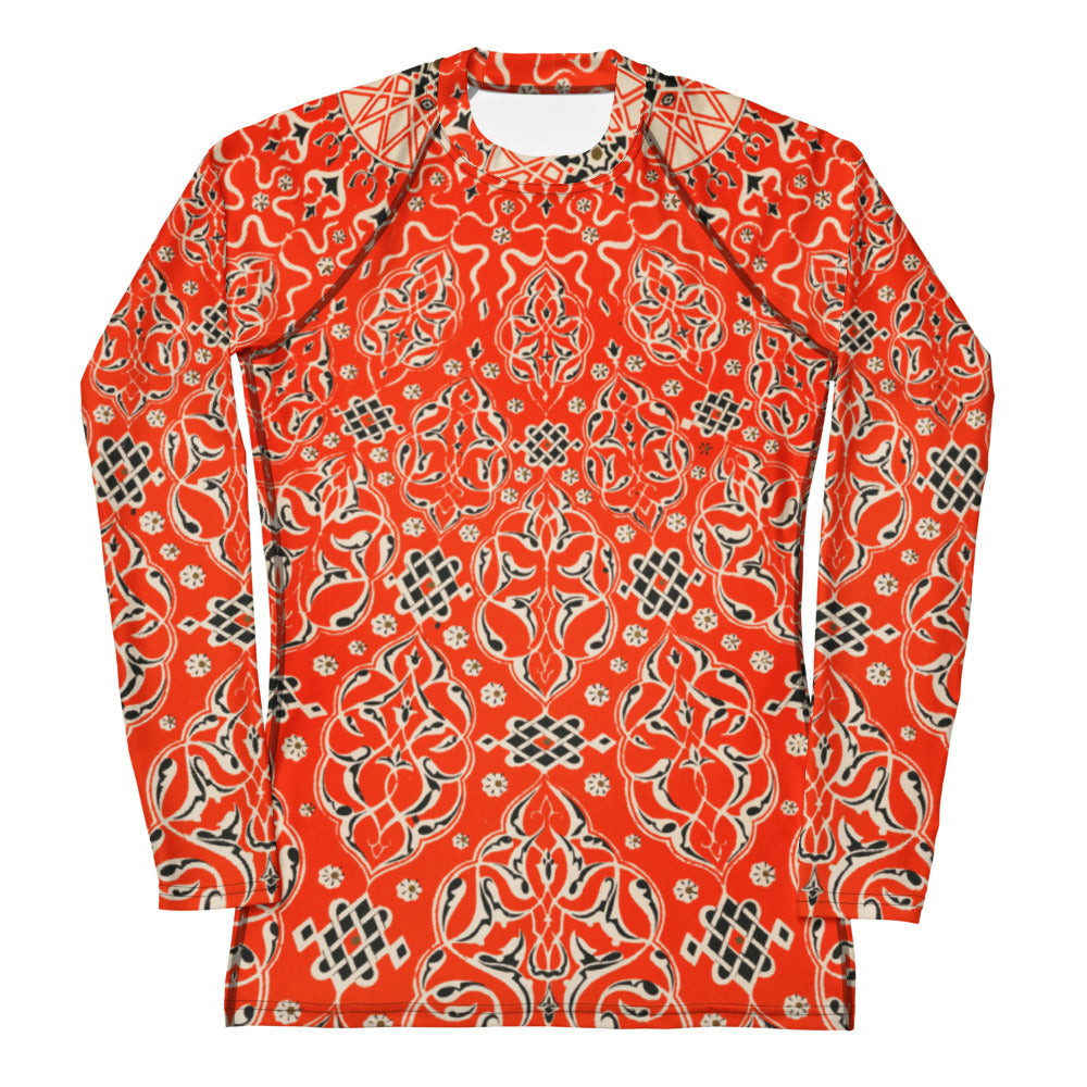 Owen Jones Turkish Ornament Women's Rash Guard – Intricate Art-Inspired Fashion