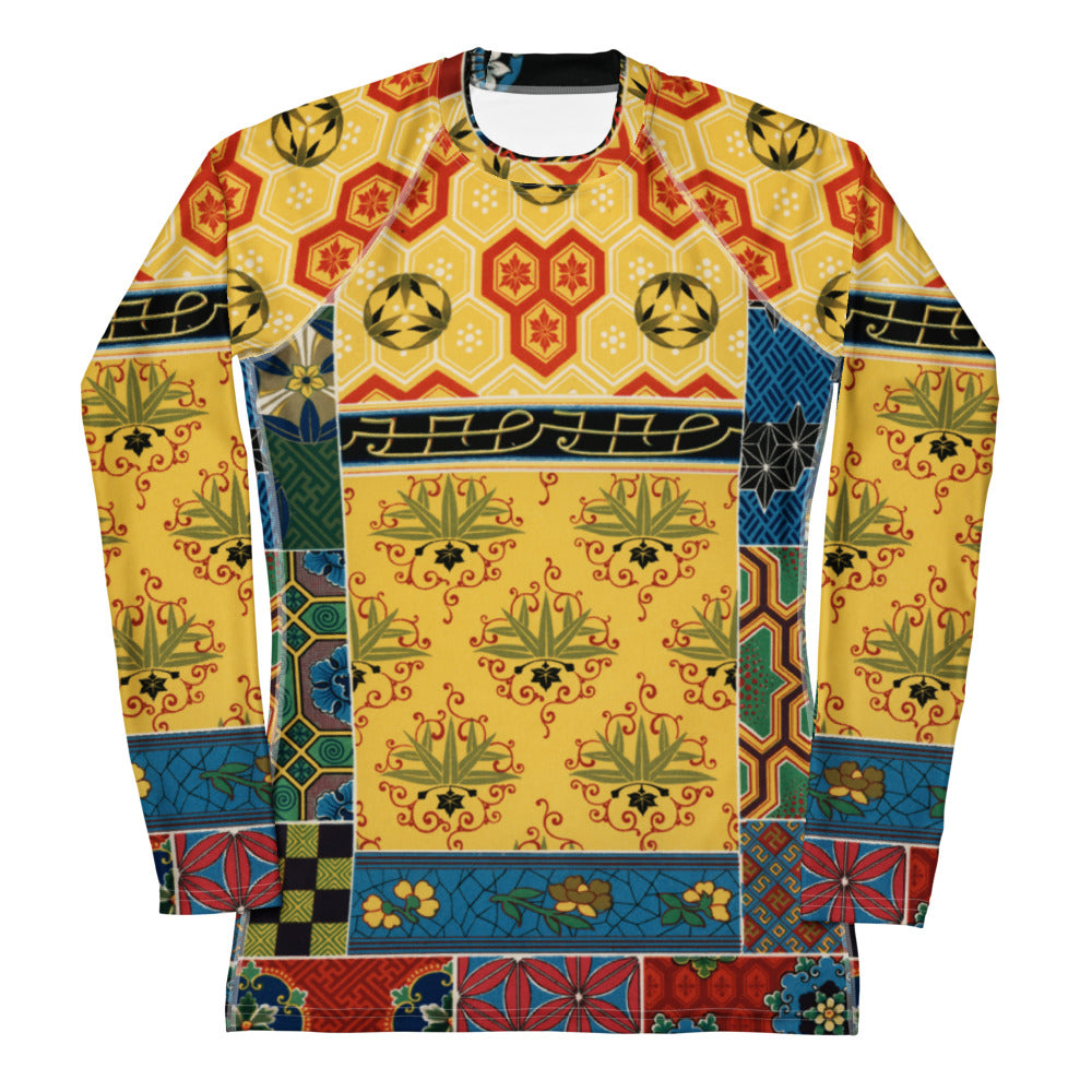 Racinet Women's Rash Guard – Eastern Elegance in Motion