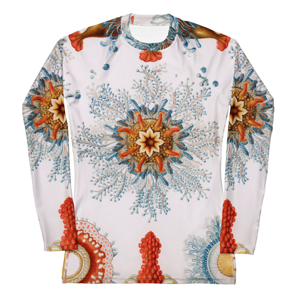 Ernst Haeckel Women's Rash Guard – Organic Elegance in Motion