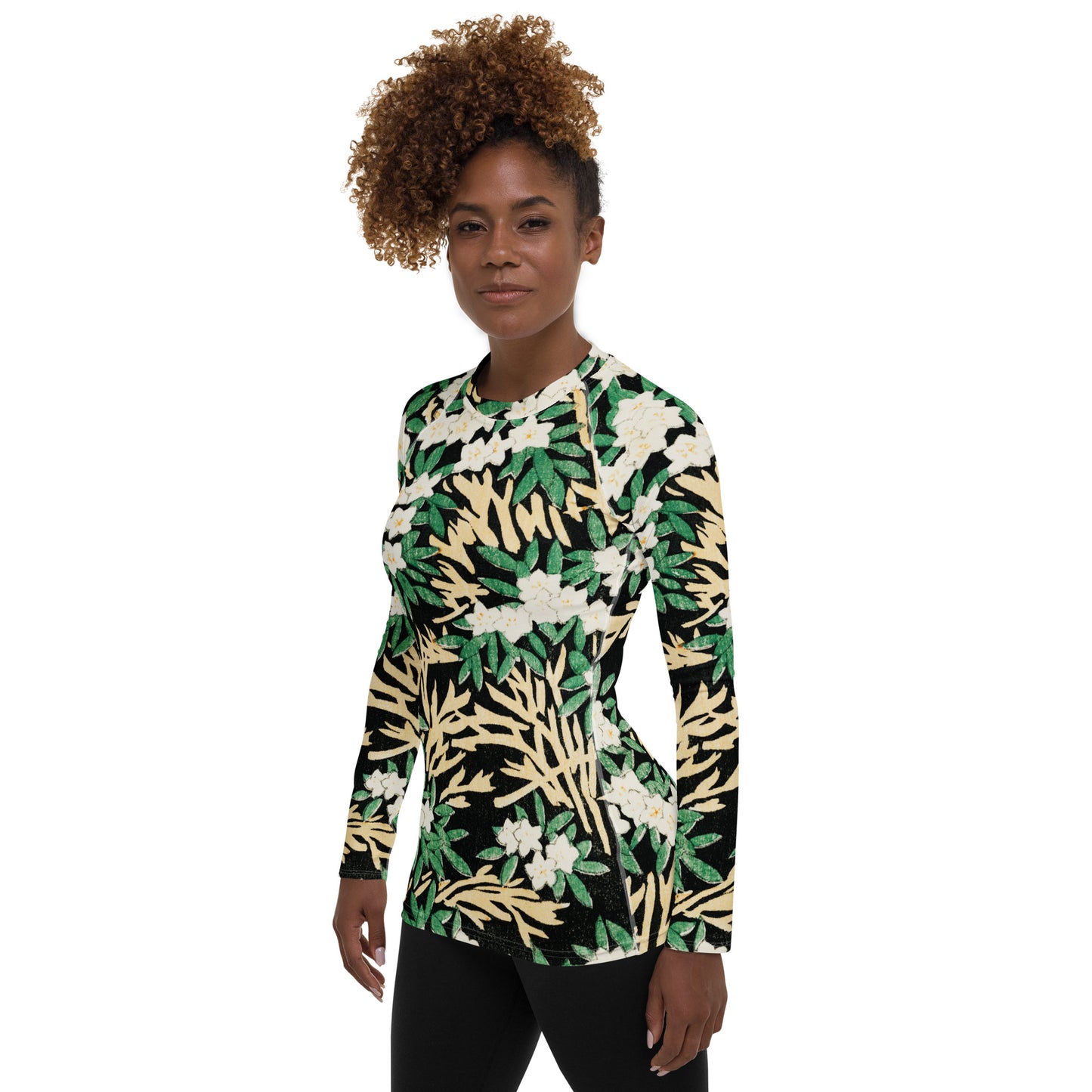 Model 1 - Watanabe Seitei Rash Guard – Tranquil Forest in Wearable Form