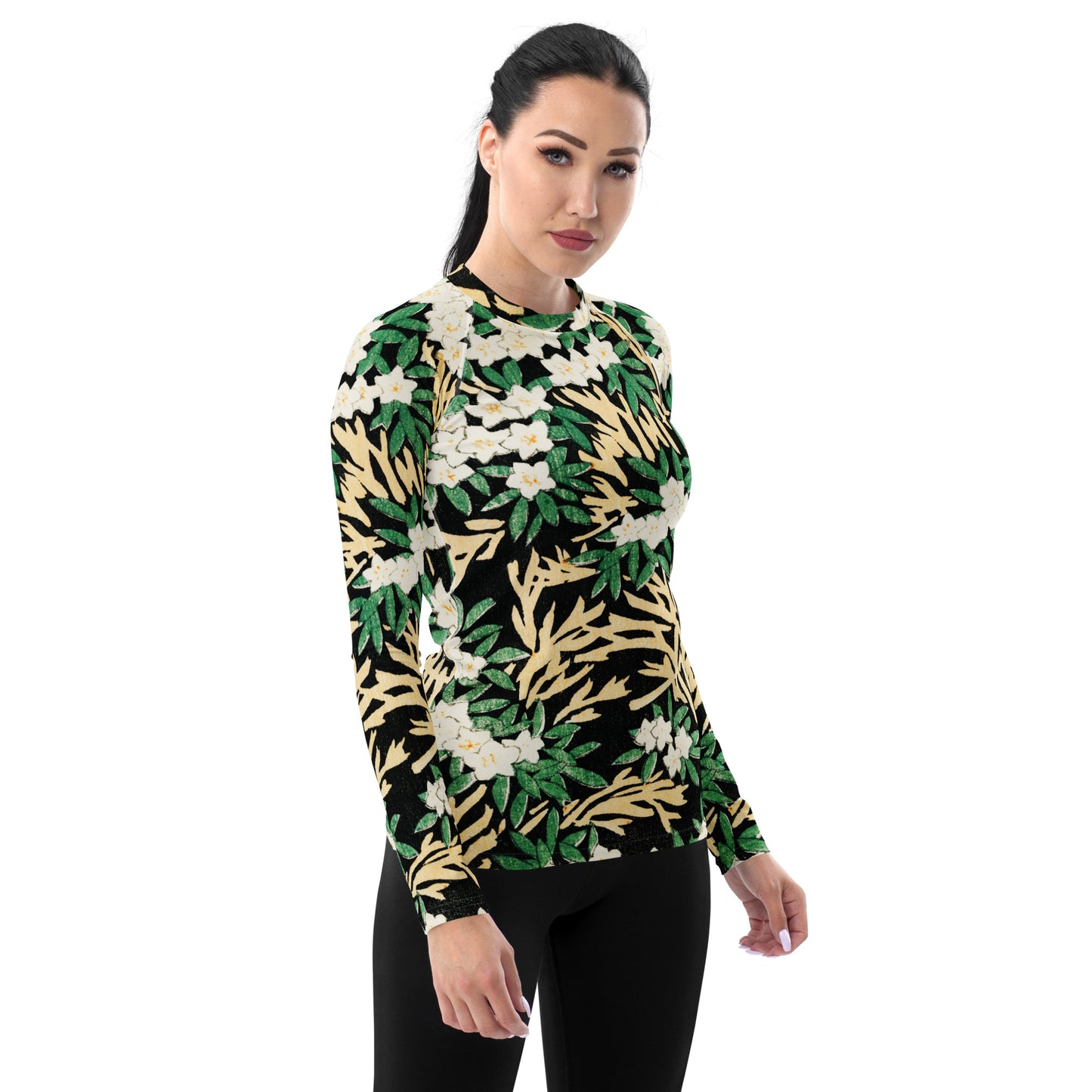 Model 2 - Watanabe Seitei Rash Guard – Tranquil Forest in Wearable Form