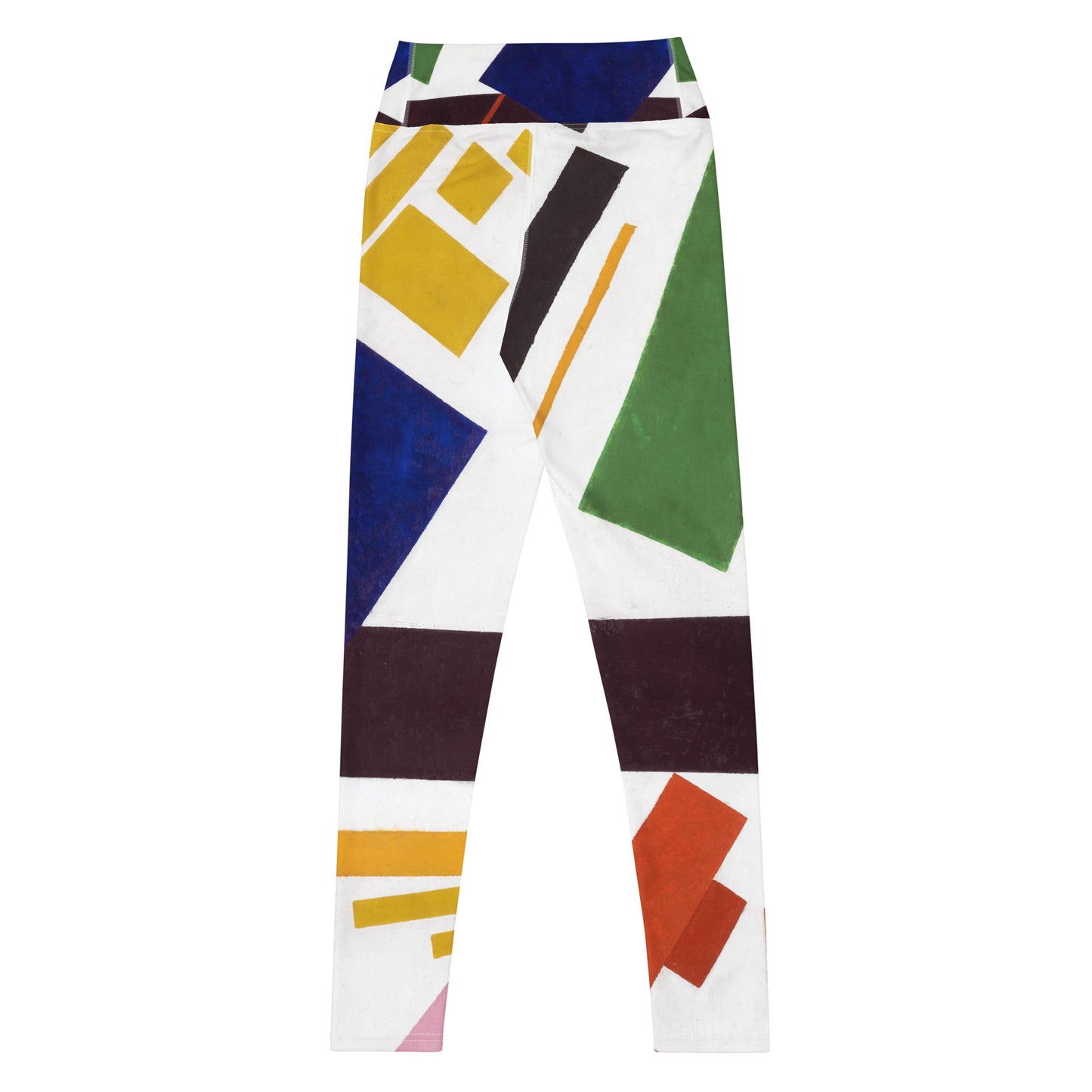 Back - Kazimir Malevich Yoga Leggings – Geometric Balance in Motion
