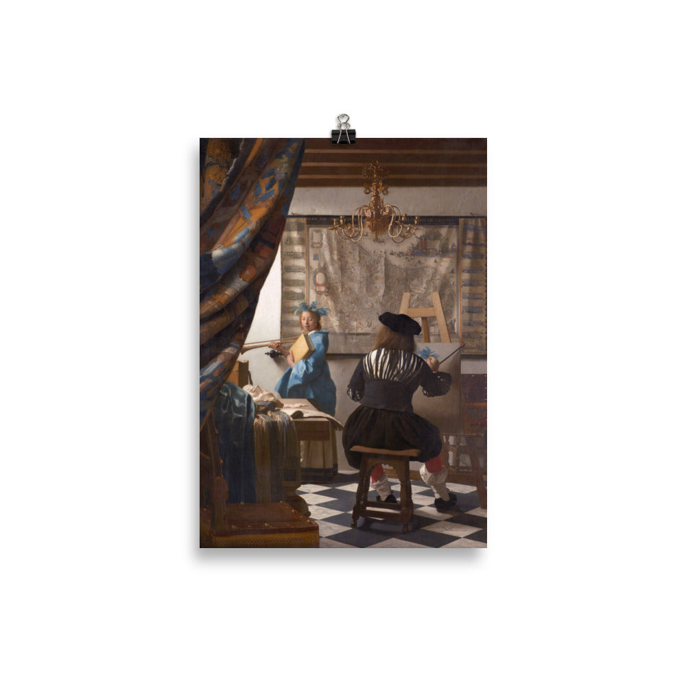 Size 2 - Johannes Vermeer Poster – Allegory of Painting Classic Art Print