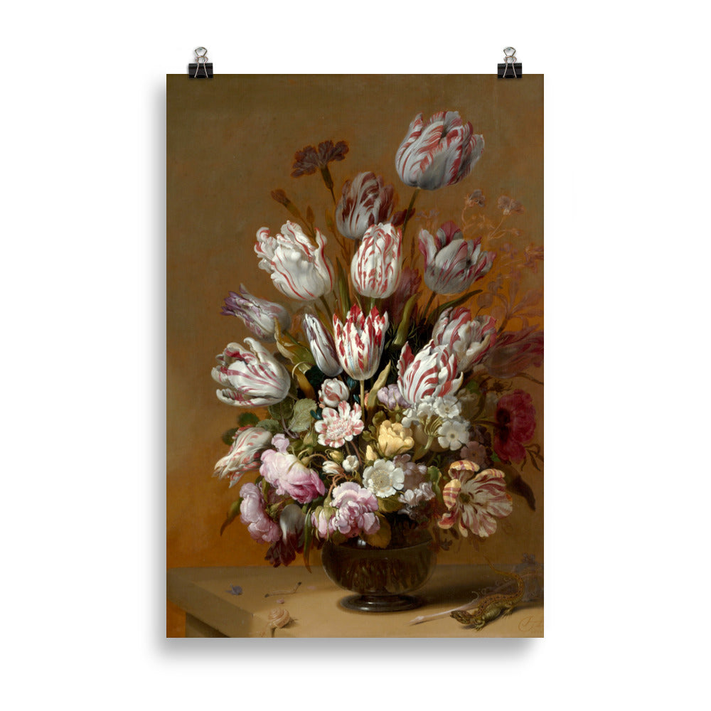 Size 5 - Hans Bollongier Poster – Elegant Floral Still Life Print