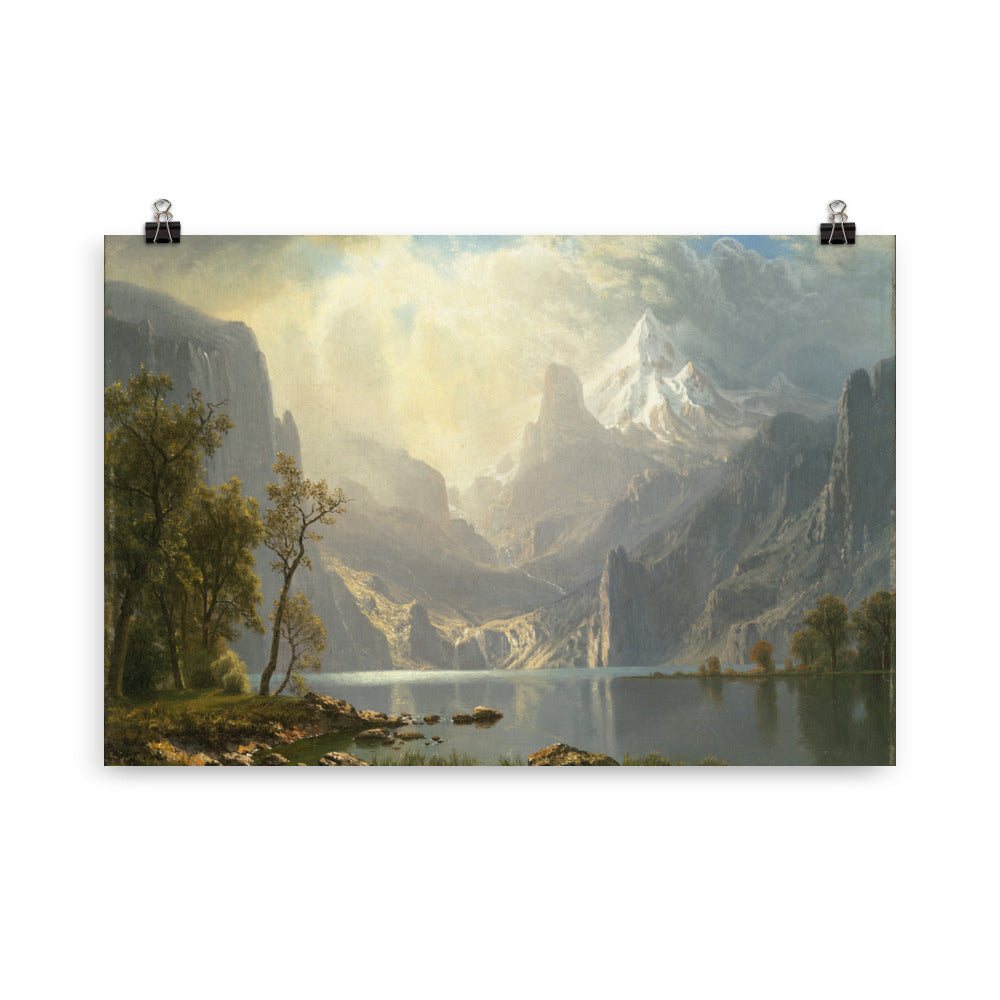 Size 5 - Albert Bierstadt Mountain Poster – American Landscape Art Print