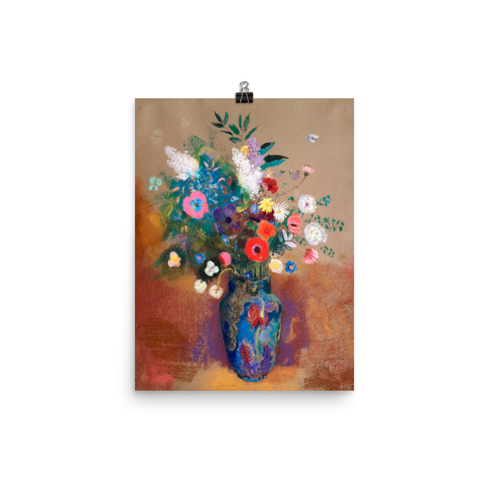 Size 2 - Redon Poster – Bouquet in Vase & the Essence of Symbolist Beauty