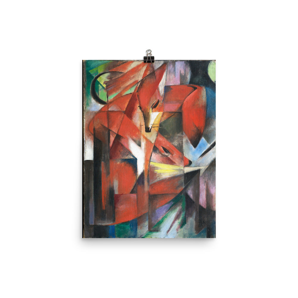 Size 2 - Marc Poster – The Foxes & the Vibrant Energy of Expressionist Nature