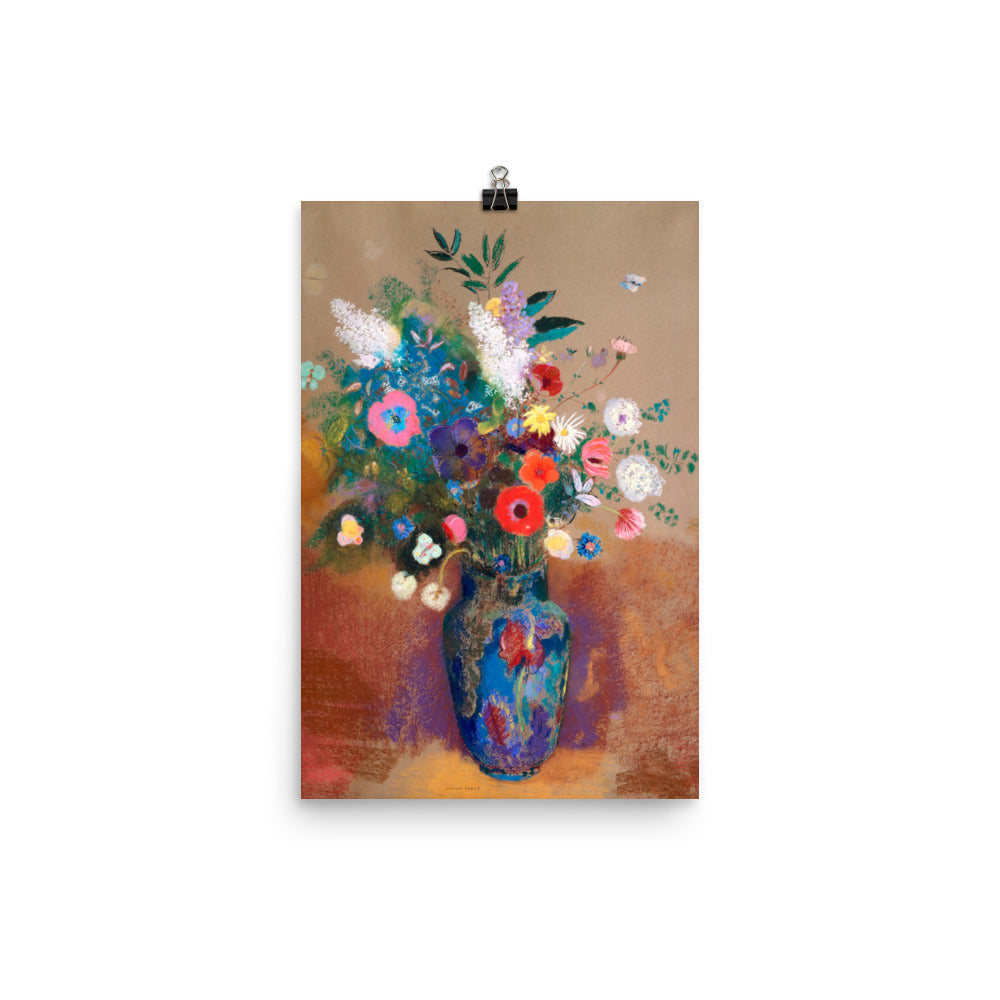 Size 3 - Redon Poster – Bouquet in Vase & the Essence of Symbolist Beauty