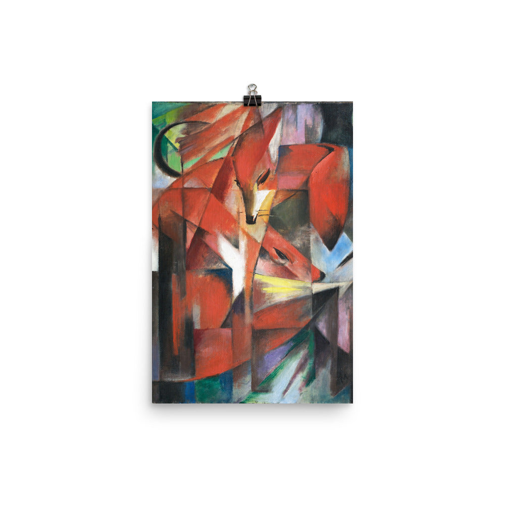 Size 3 - Marc Poster – The Foxes & the Vibrant Energy of Expressionist Nature