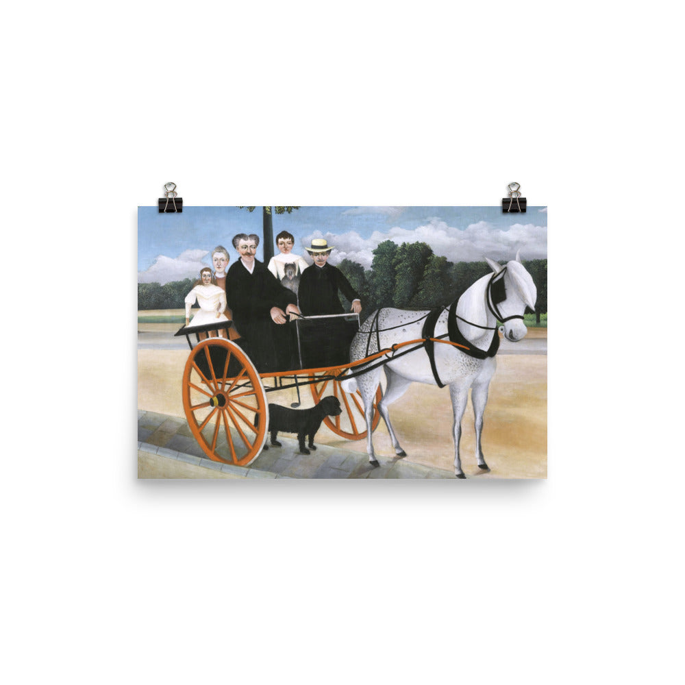 Size 3 - Rousseau Poster – La Carriole du Pré Junier & the Charm of Rustic Adventure