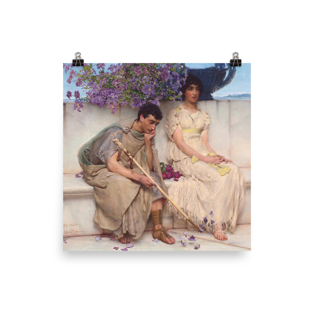 Size 5 - Alma-Tadema An Eloquent Silence Poster – Timeless Poise, Classical Grace