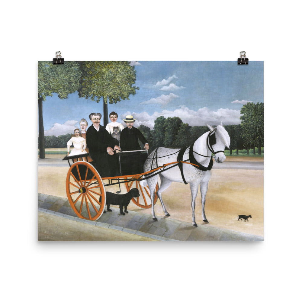 Size 4 - Rousseau Poster – La Carriole du Pré Junier & the Charm of Rustic Adventure