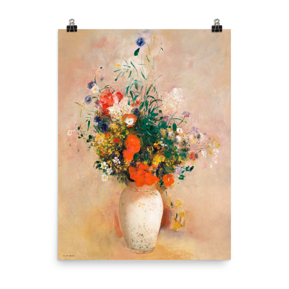 Size 5 - Redon Poster – Vase with Flowers & the Poetry of Still Life