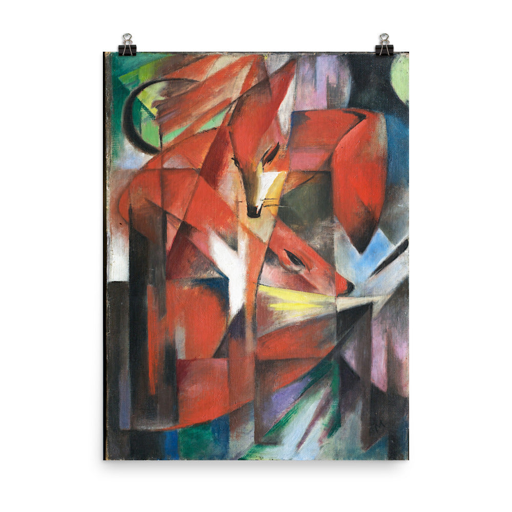 Size 5 - Marc Poster – The Foxes & the Vibrant Energy of Expressionist Nature