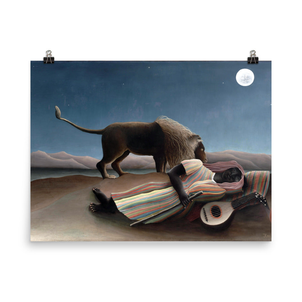Size 5 - Rousseau Poster – The Sleeping Gypsy & the Allure of Dreamlike Serenity