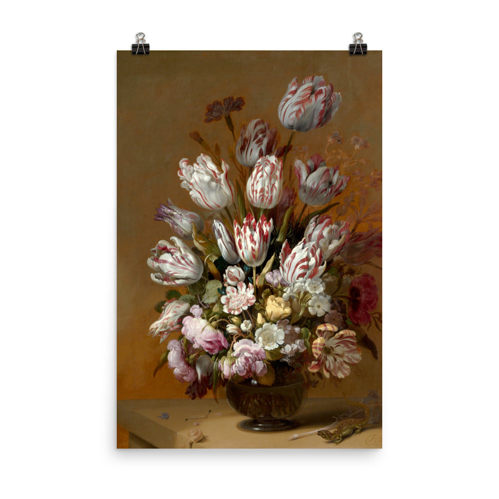 Size 6 - Bollongier Poster – Still Life with Flowers & Dutch Golden Age Bloom