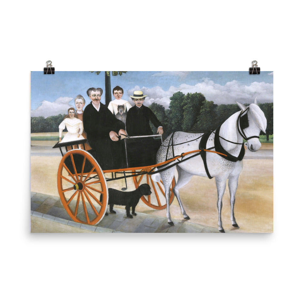 Size 6 - Rousseau Poster – La Carriole du Pré Junier & the Charm of Rustic Adventure