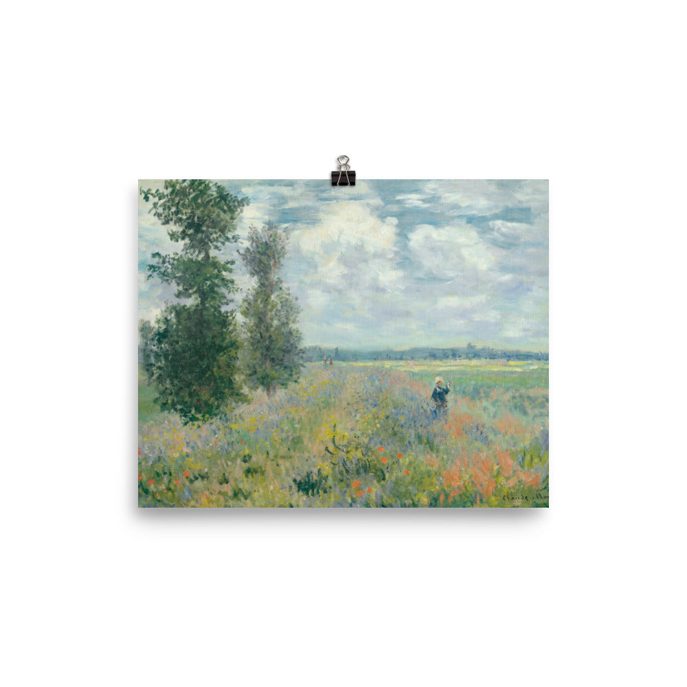 Size 1 - Monet Poppy Fields near Argenteuil Poster – Nature in Bloom, Brushstroke by Brushstroke