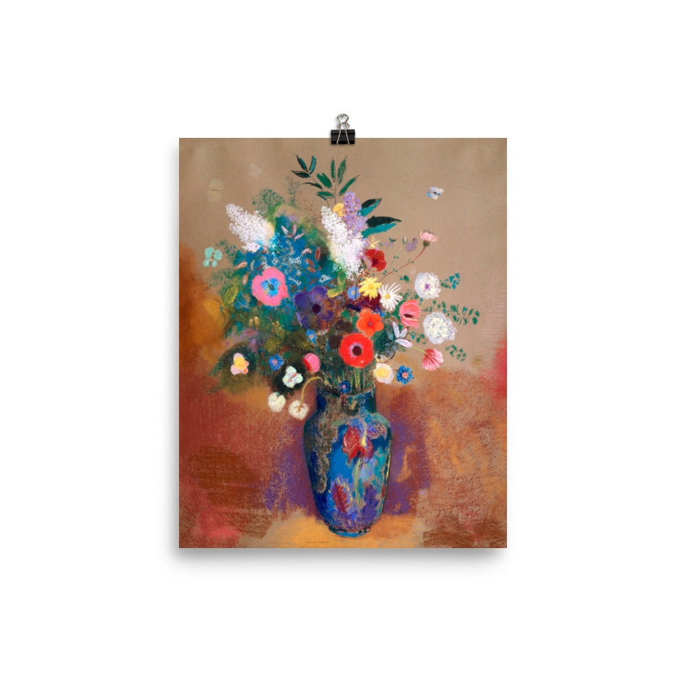 Size 1 - Redon Poster – Bouquet in Vase & the Essence of Symbolist Beauty