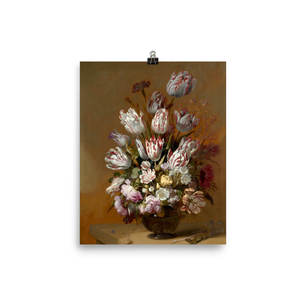 Size 7 - Bollongier Poster – Still Life with Flowers & Dutch Golden Age Bloom