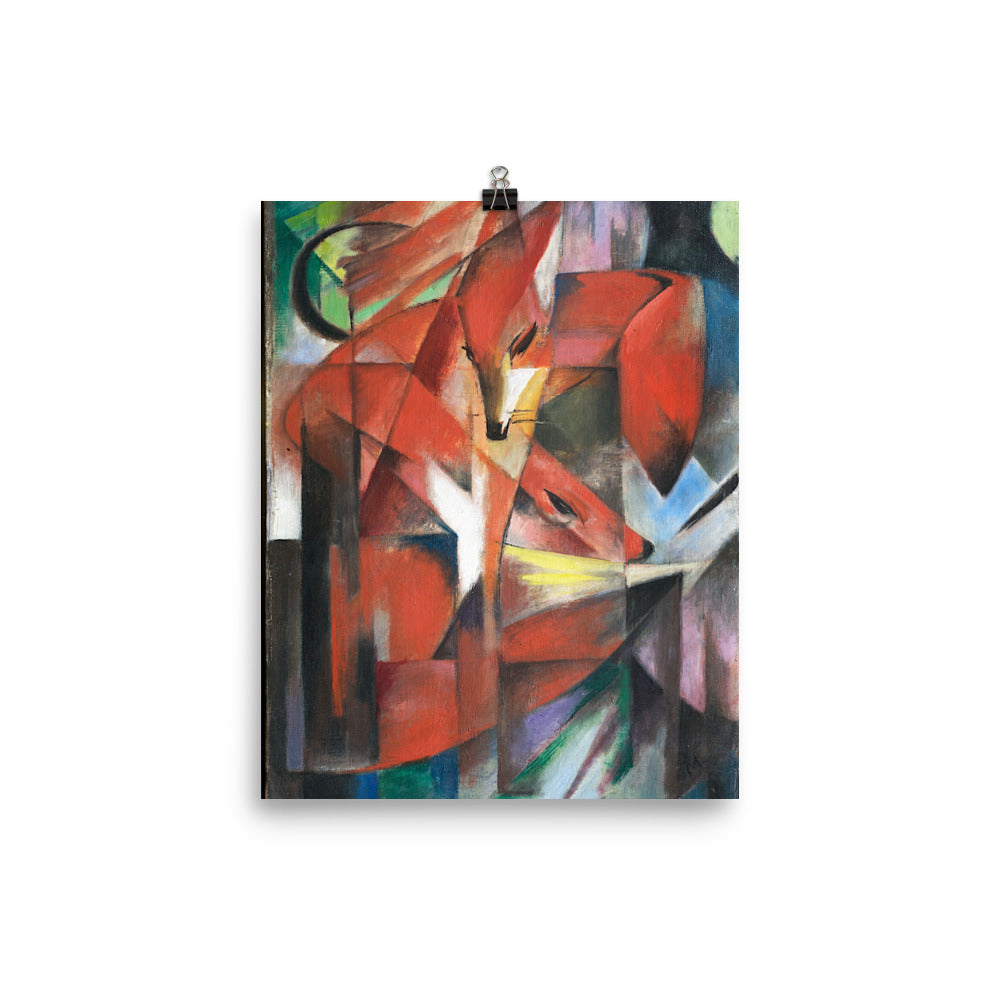 Size 1 - Marc Poster – The Foxes & the Vibrant Energy of Expressionist Nature
