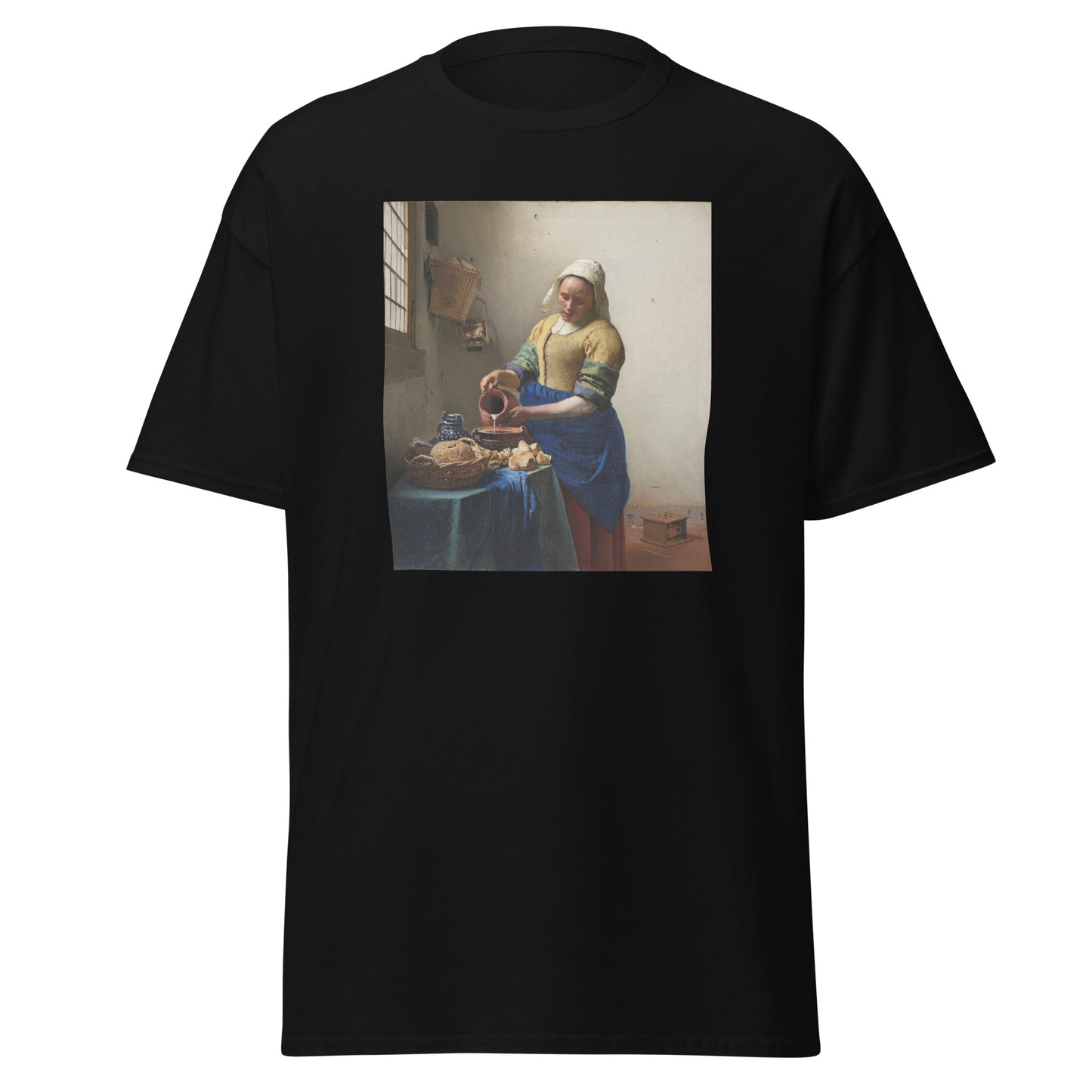 Vermeer Milkmaid Men's Classic Tee – Iconic Art in Everyday Wear