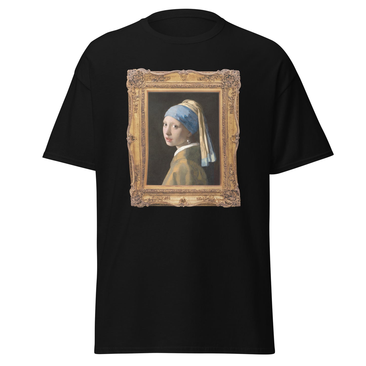 Vermeer Girl Earring Men's Classic Tee – Timeless Beauty, Modern Edge